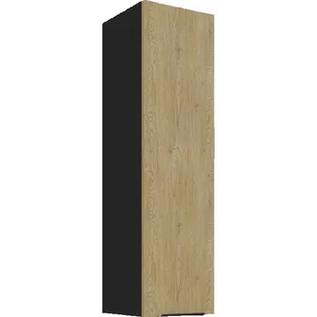 Koupelnový nábytek LEMPERT Horní skříňka CREMONA BL 38 (30 / 108 cm) - dub cremona / černá