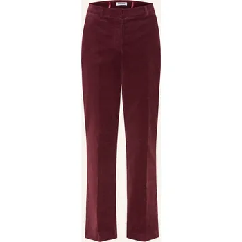 Dámské kalhoty More & More Dámské Sametové Kalhoty, tmavě červená, 34