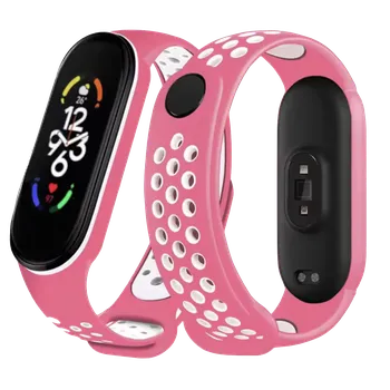 Chytré hodinky Fitness náramek M7 band se sportovním řemínkem Nike Watch: 21 Růžová/Bílá