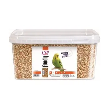 Krmivo pro ptáka LOLO Foody kompletní krmivo pro andulky 3L/2,4kg kyblík