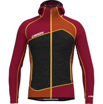 Pánská mikina Crazy mikina Resolution - pánská - černá/červená/oranžová Velikost: L