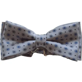 Motýlek HEDVA ČESKÝ BROKÁT Motýlek ČH 700 tisk klasika stříbrná