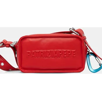 Kabelka Kožená kabelka Patrizia Pepe vínová barva, 2B0153 L113 2B0153.L113 33X, vel. ONE SIZE