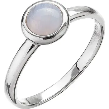 Oblečení a móda Evolution Group Stříbrný prsten s modrým krajkovým achátem 15023.3 Velikost: 52 (průměr 16,6mm)