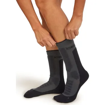 Dámské ponožky Dámské merino turistické ponožky ICEBREAKER Wmns Hike+ Heavy Crew, Obsidian/Black velikost: 35-37 (S)