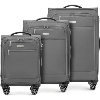 Sada měkkých šedých polyesterových kufrů | WITTCHEN | 56-3S-17S-00