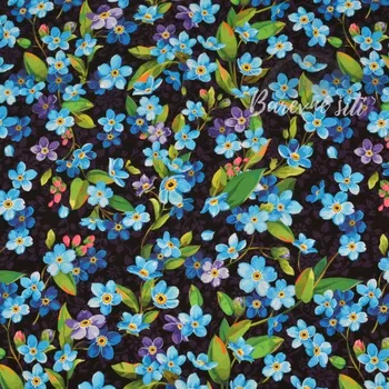 Úplet Modré kvítečky (E) (Top kvalitní úplet Bella digitisk)