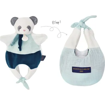 Výuková hračka Doudou Panda v tašce 3v1