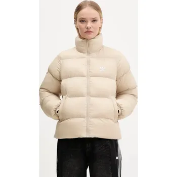 Dámská bunda Bunda adidas Originals Short Puffer béžová barva, zimní, JX2947 80X, vel. M