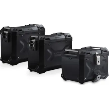 Zavazadlo na motocykl Adventure sada 3 kufrů černé pro Benelli TRK 502 X (18-).