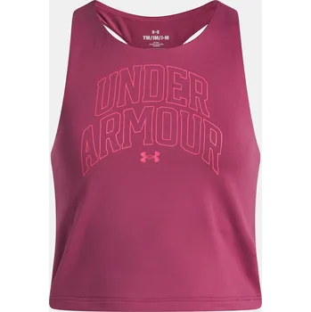 Dívčí tričko Dívčí tílko Under Armour UA Motion Branded Tank-RED 6006029-659 Červená YMD