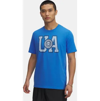 Pánské tričko Under Armour UA COLLEGE CREST LOGO SS- 6005611-402 Modrá XL