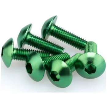 Motodoplněk Šrouby PUIG ANODIZED 0543V zelená M5 x 15mm (6ks)