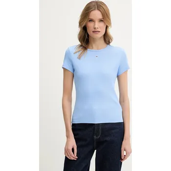 Pánské oblečení Tričko Tommy Jeans DW0DW17383 modrá 55D, vel. S