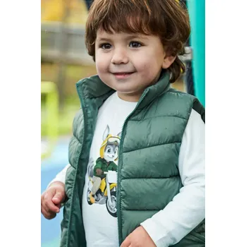 Kojenecké oblečení Bavlněné tričko s dlouhým rukávem Mayoral 2065.3C.Baby.9BYA bílá 00X, vel. 80