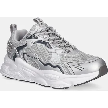 Pánská obuv Tenisky PLEIN SPORT Track-King Chrome USC0843.STE003N.70 stříbrná SLV, EUR 46