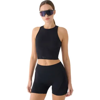 Pánská móda Dámské tréninkové tílko 4F-SLEEVELESS FNK F707-RAW24TFSLF707-20S-DEEP BLACK Černá XS/S