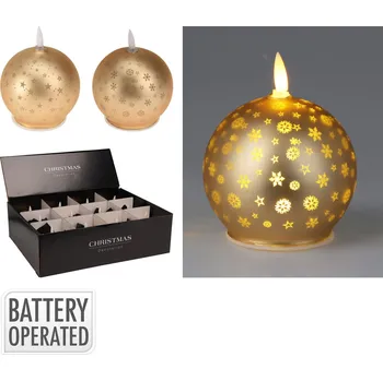 Svíčka svíčka KOULE 10cm LED ZLA mix