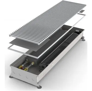 Přímotop MINIB PT80 1250/303/80 - podlahový konvektor nerez