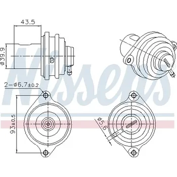 Ventil palivového systému AGR-Ventil NISSENS 98472