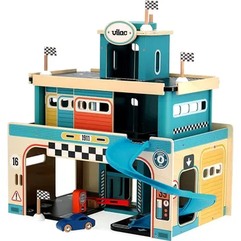 Výuková hračka Vilac Dřevěná vintage garáž Vilacity