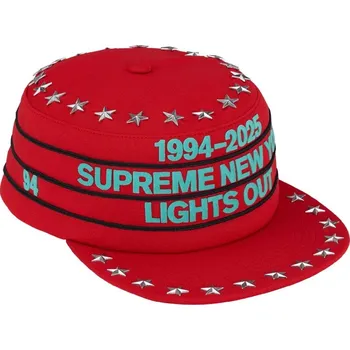 Kšiltovka Supreme Stars Studded Pillbox Hat / Red Barva: Červená, Velikost: OS