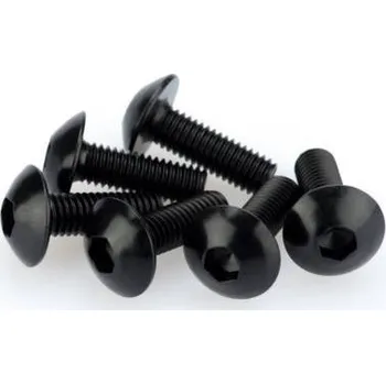 Motodoplněk Šrouby PUIG ANODIZED 0543N černý M5 x 15mm (6ks)