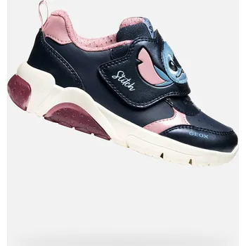 Dětská móda Tmavě modré dívčí tenisky Geox Fadinlight - Holky GEOX černá | krémová | růžová 3424214