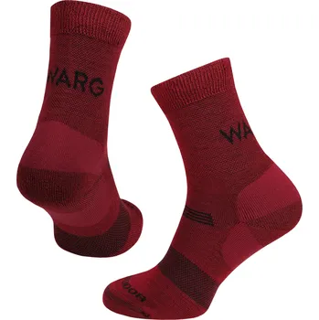 Pánské ponožky Dámské ponožky Warg Merino Hike W Velikost ponožek: 35-38 / Barva: vínová