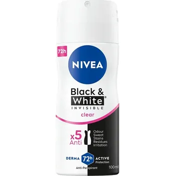 Nivea Black&White Invisible Clear antiperspirant ve spreji 100ml