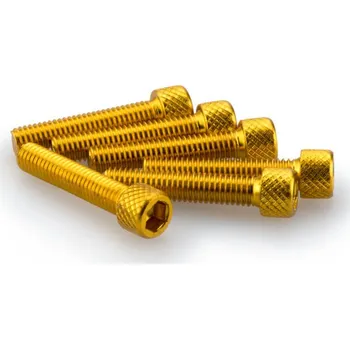 Motodoplněk Šrouby PUIG ANODIZED 0258G žlutá M6 x 30mm (6ks)