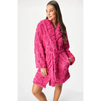 Dámský župan Hřejivý župan Valentine krátký s kapucí