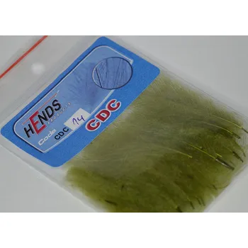 Hends CDC peří Light Olive Yellow