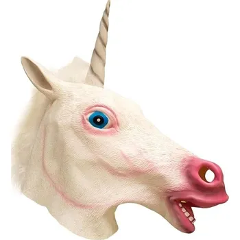 Karnevalová maska Funny Fashion Gumová maska Jednorožec