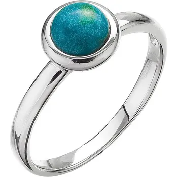 Oblečení a móda Evolution Group Stříbrný prsten s chryzokolem 15023.3 Velikost: 56 (průměr 17,8mm)