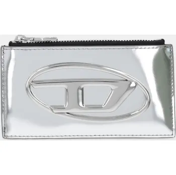 Peněženka Kožená peněženka Diesel 1DR 1DR CARD HOLDER III X10270.PS202 stříbrná SLV, vel. ONE SIZE