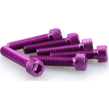 Motodoplněk Šrouby PUIG ANODIZED 0500L fialová M8 x 35mm (6ks)