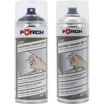 Barva ve spreji Förch Žáruvzdorný lak na výfuky L230 400 ml (Barva na výfuky ve spreji - 2 barvy)