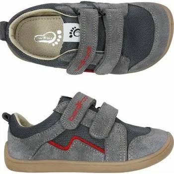 Chlapecké polobotky Obuv 3F Dakota 3BE19H/51 hydrofobní bar3foot super flexi šedé barefoot velikost: 27