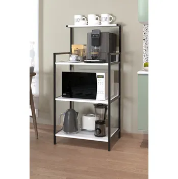 Knihovna Kuchyňský regál ISKA - bílý