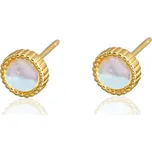 Majya Stříbrné náušnice TORRY pozlacené Ag/; ≤1,08 g 11755