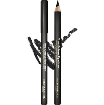 Oční linky Dermacol Dřevěná tužka na oči (True Colour Eyeliner) 4 g 1 Black + 2 měsíce na vrácení zboží