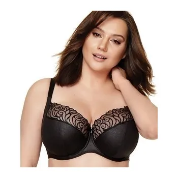 Podprsenka Černá podprsenka s krajkou Gorteks oranžová 1703921