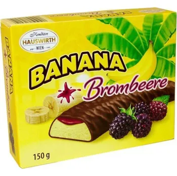 Čokoláda Hauswirth Banány + ostružiny v čokoládě (150g)