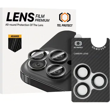 Tvrzené sklo Tel Protect 3D Lens Aramid Series na čočky fotoaparátu pro Samsung Galaxy S25 Ultra