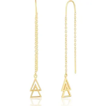 Náušnice Náušnice JVD SVLE1875X75GO00 stříbrné