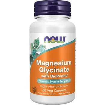 Now Foods Magnesium Glycinate with BioPerine® (60 Kapsla)