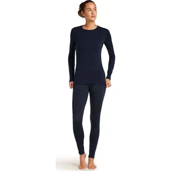 Dámské merino tričko s dlouhým rukávem ICEBREAKER Wmns Core Midweight LS Crewe, Midnight Navy velikost: S