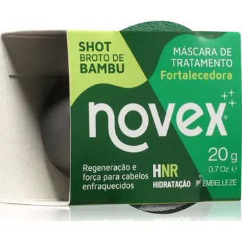 Vlasová regenerace Novex Bamboo Mask Shot maska na vlasy 20 g