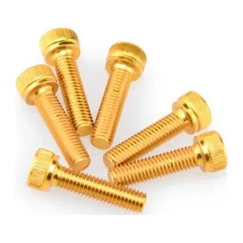 Motodoplněk Šrouby PUIG ANODIZED 0147G žlutá M5 x 20mm (6ks)